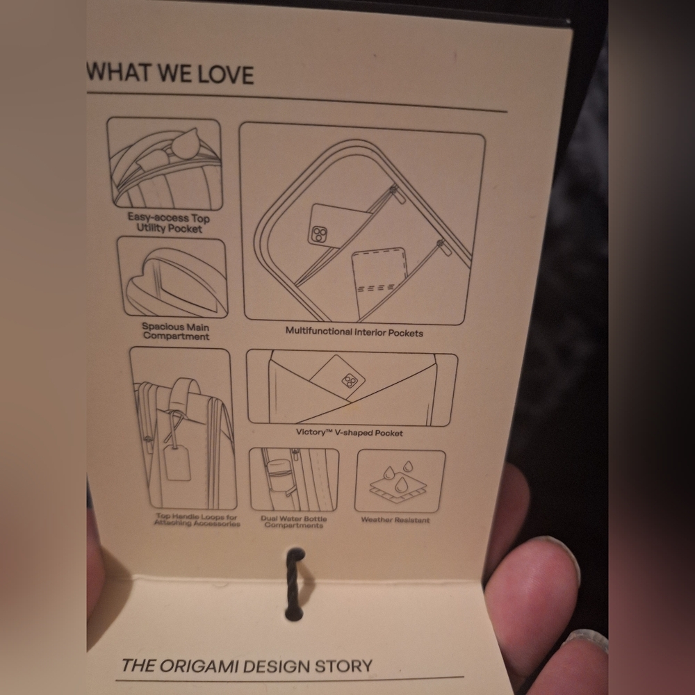 Lux and Nyx Origami Laptop Backpack - Picture 11 of 11